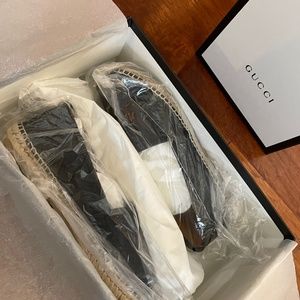 Gucci Espadrilles LambSkin CC 37